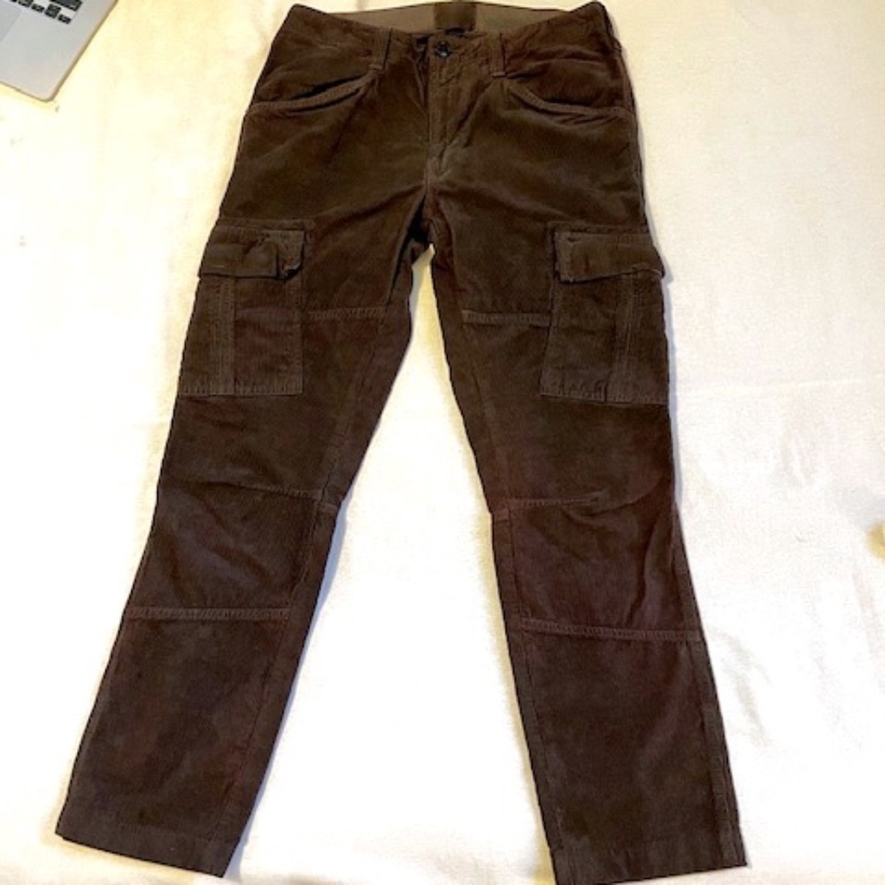 J Brand 30 x 27 Slim Corduroy Clean Cargo Pants​​​​​​​​​​​​​​